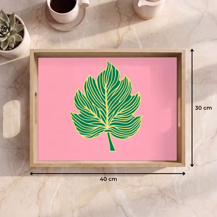 Tablett - Blatt - Grün - Illustration - Minimalistisch — 7