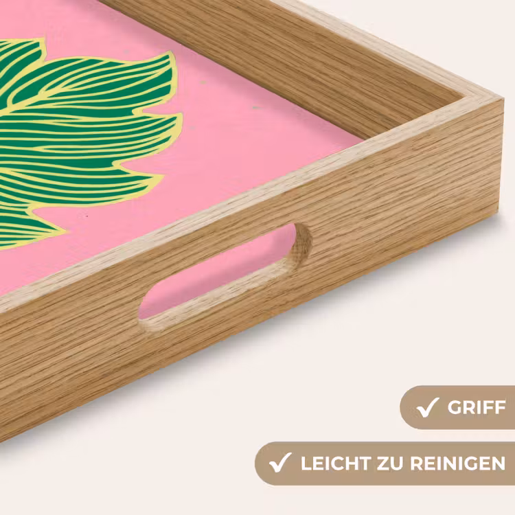 Tablett - Blatt - Grün - Illustration - Minimalistisch — 8