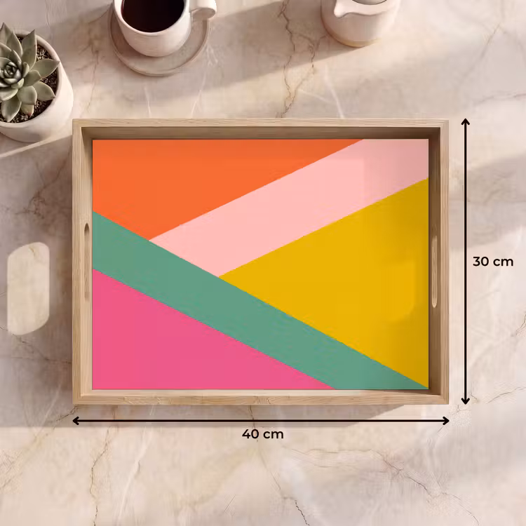 Tablett - Dreiecke - Bunt - Abstrakt — 7