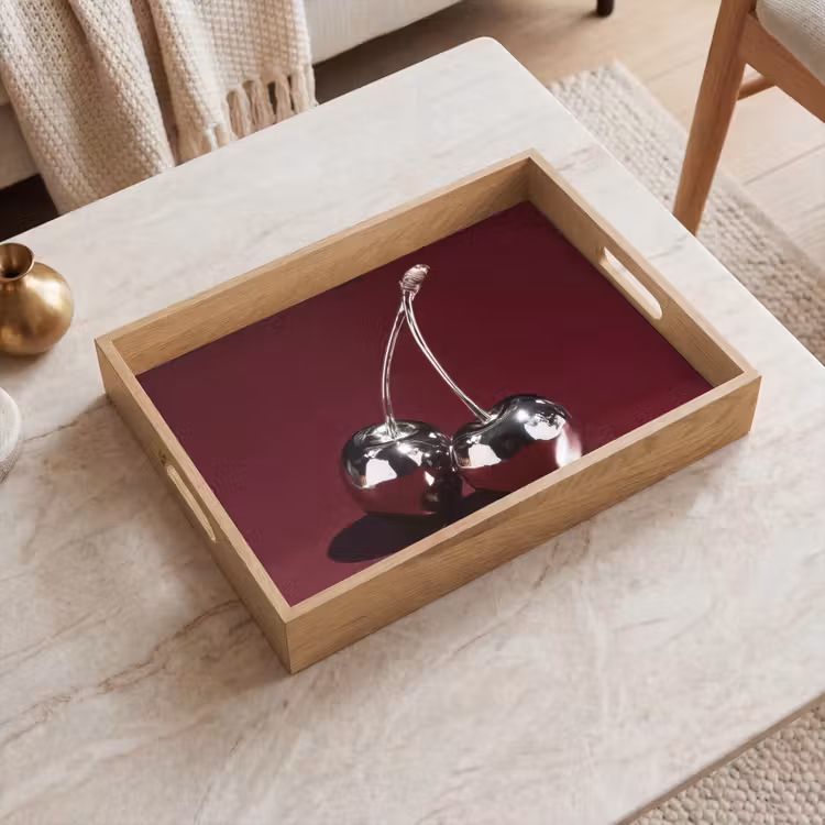 Tablett - Kirsche - Glänzend - Bordeaux — 2