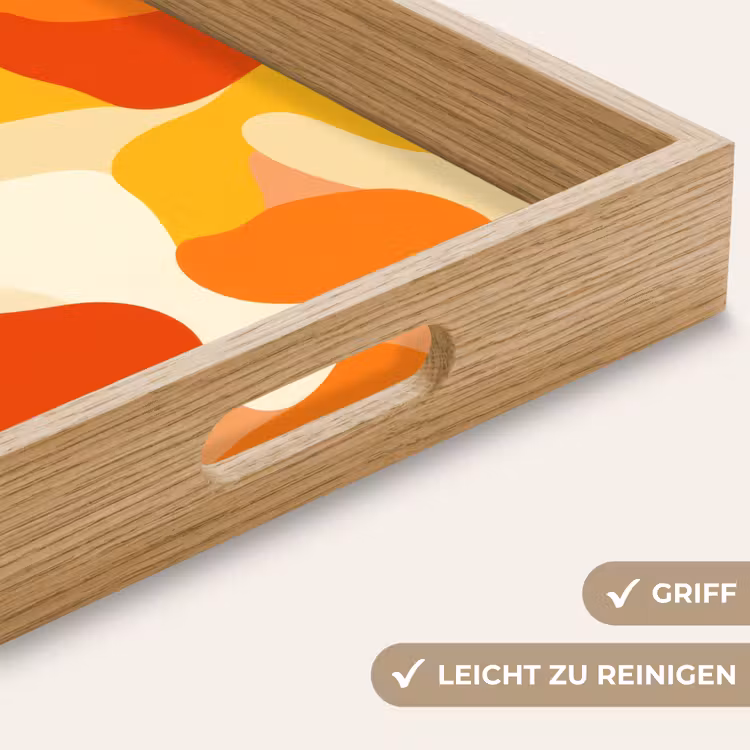Tablett - Abstrakt - Formen - Orange — 8
