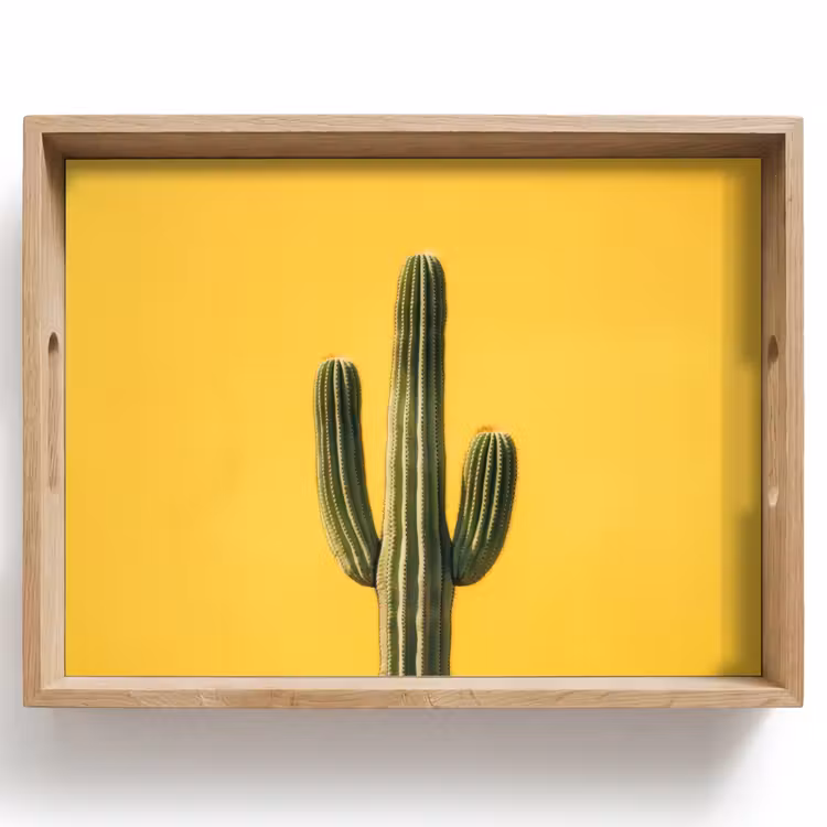 Tablett - Kaktus - Grün - Minimalistisch — 1