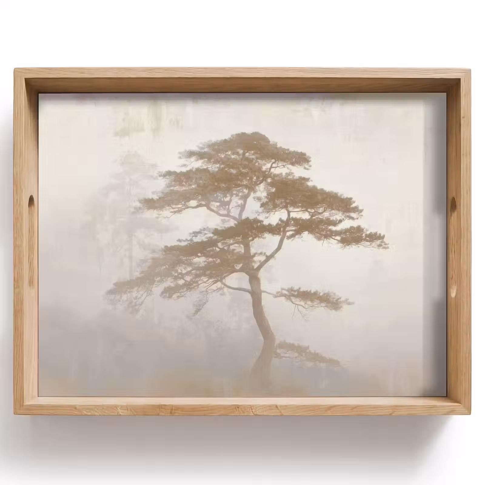 Tablett - Baum - Orientalischer Stil - Landschaft — 1