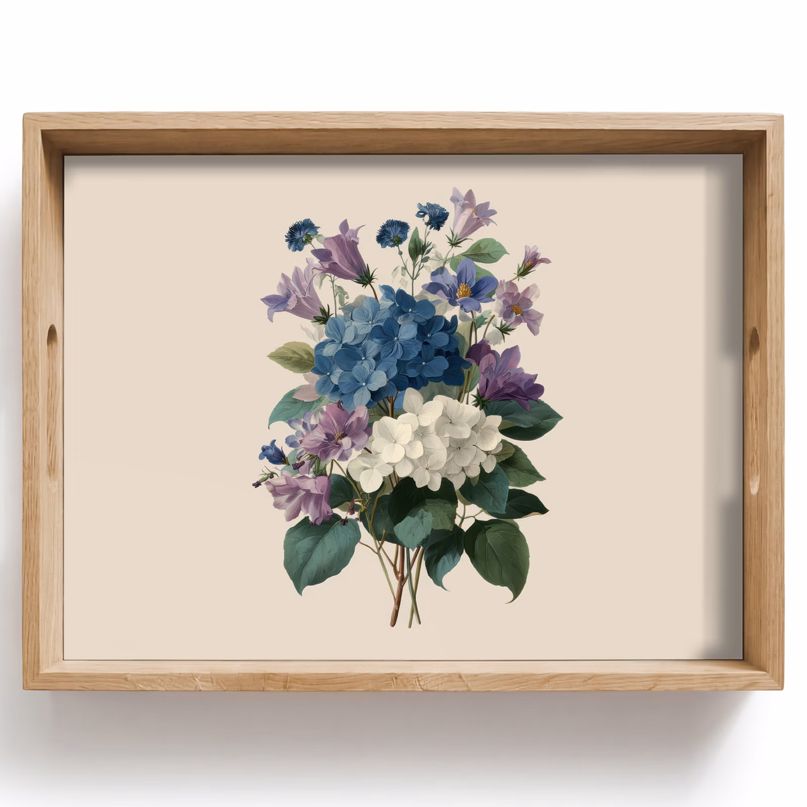 Tablett - Blumen - Detailliert - Ruhig - Realistisch — 1