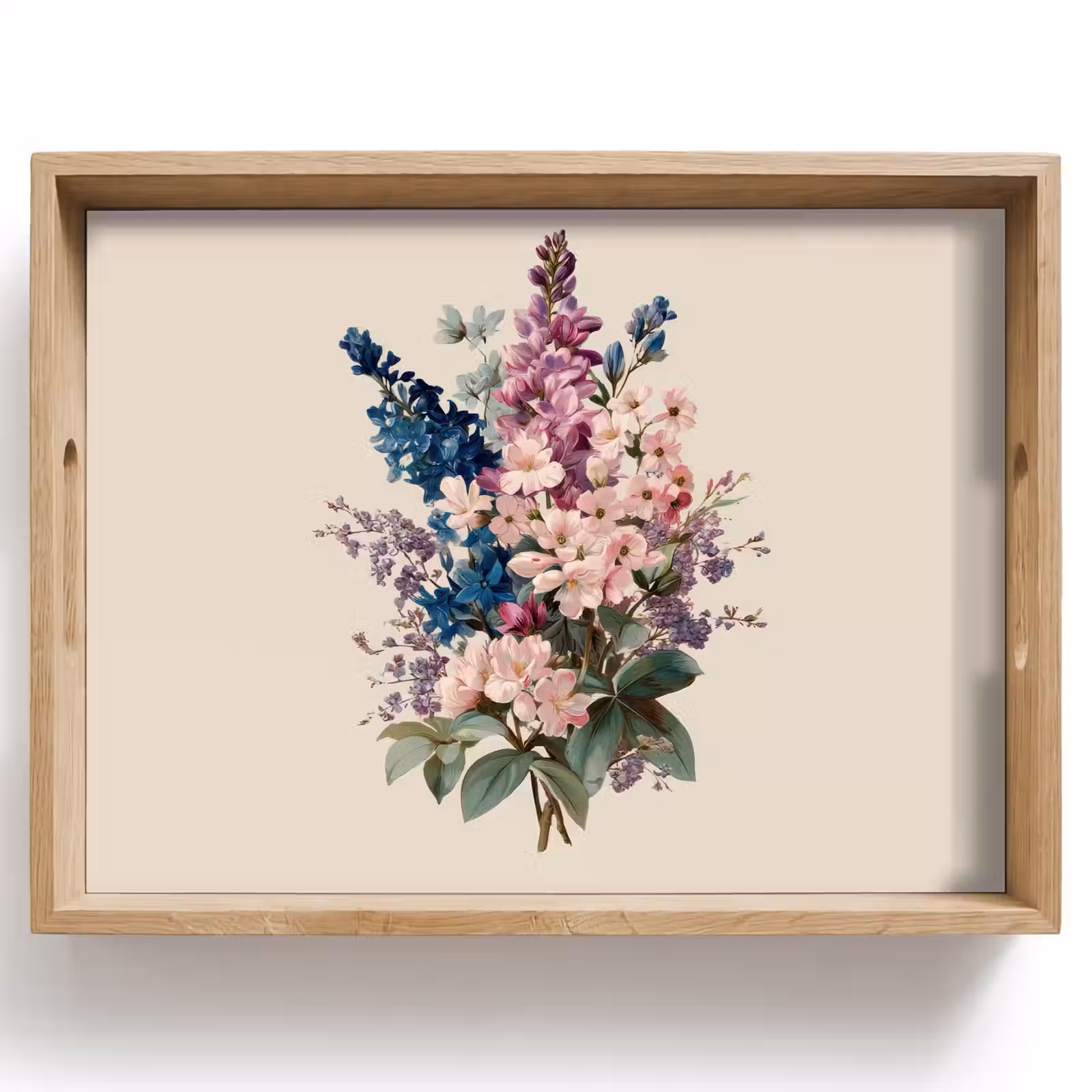 Tablett - Bouquet - Beige - Harmonisch - Dezent — 1