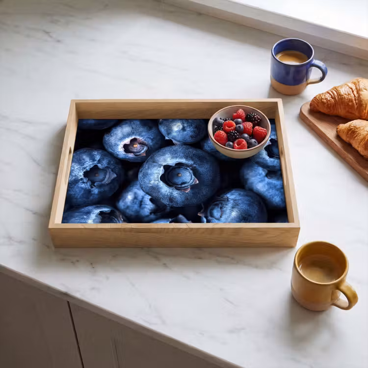 Tablett - Beeren - Blau - Obst — 3