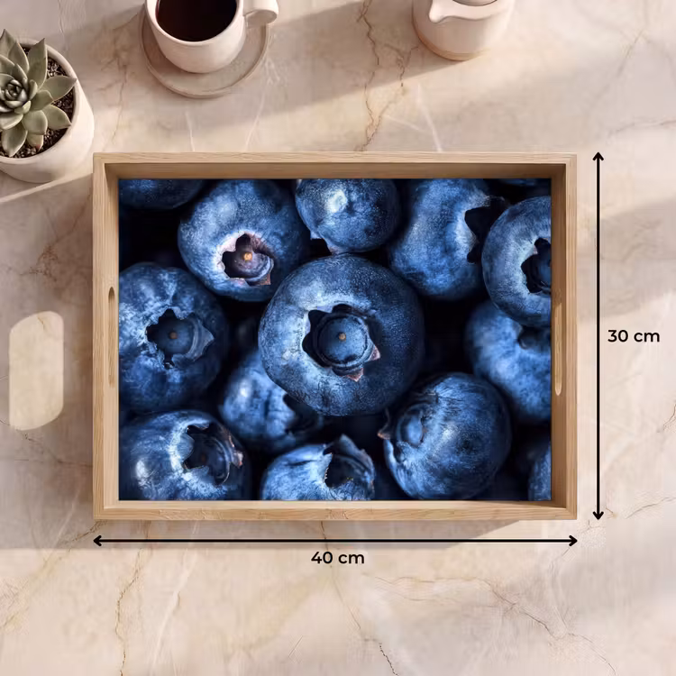 Tablett - Beeren - Blau - Obst — 7