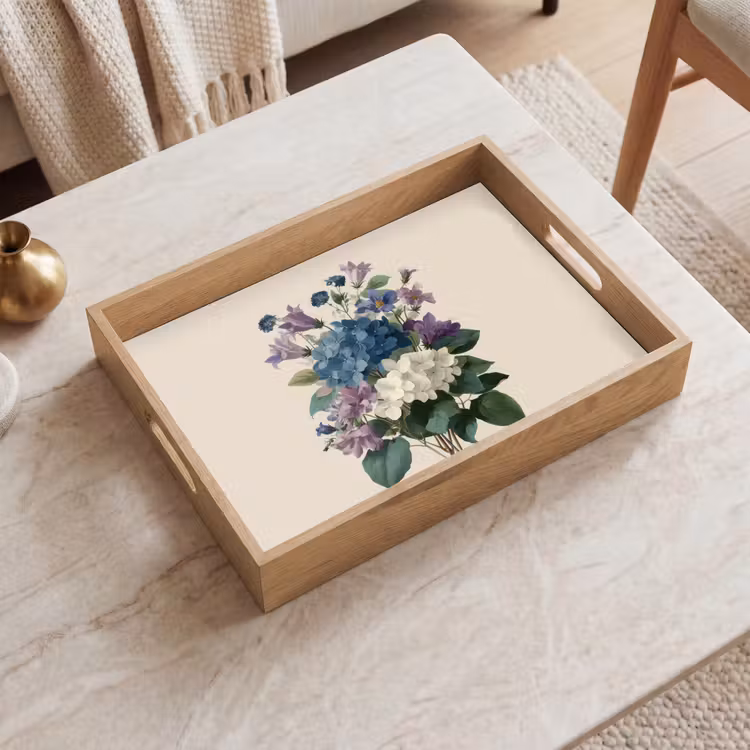 Tablett - Blumen - Detailliert - Ruhig - Realistisch — 2