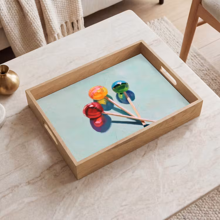 Tablett - Lutscher - Schatten - Drei - Blau — 2