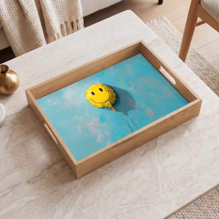 Tablett - Luftballon - Gelb - Smiley — 2