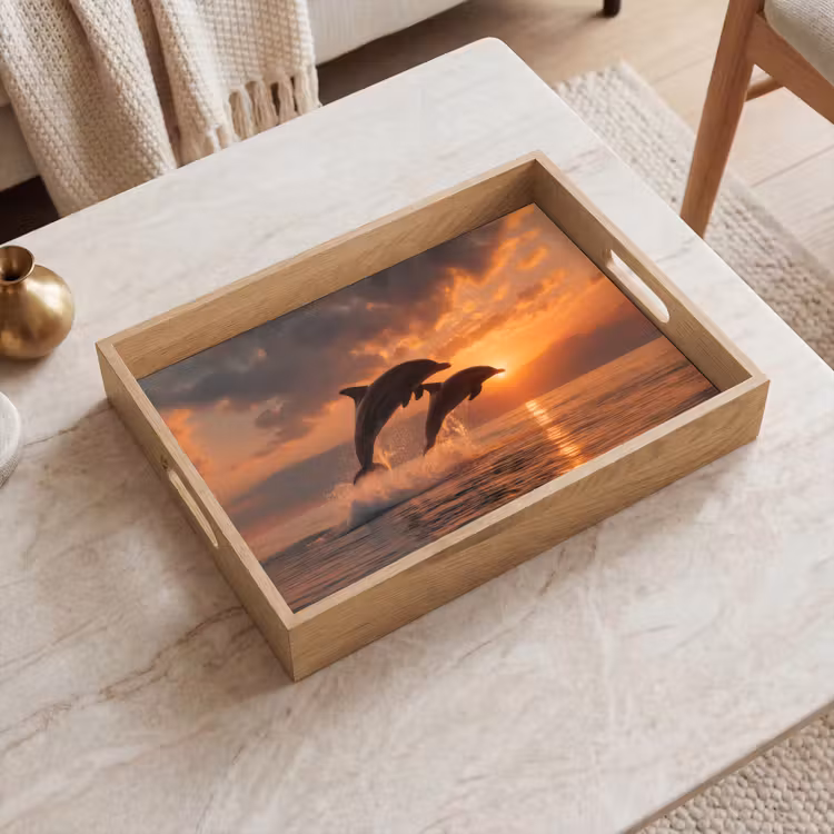 Tablett - Delfine - Meer - Realistisch — 2