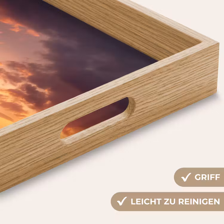 Tablett - Elefanten - Grasland - Sonnenuntergang — 8