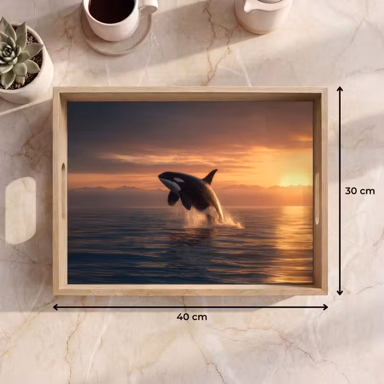 Tablett - Orca - Meer - Sonnenuntergang — 7