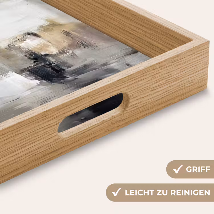 Tablett - Farbpalette - Pinselstriche - Beige - Neblig — 8