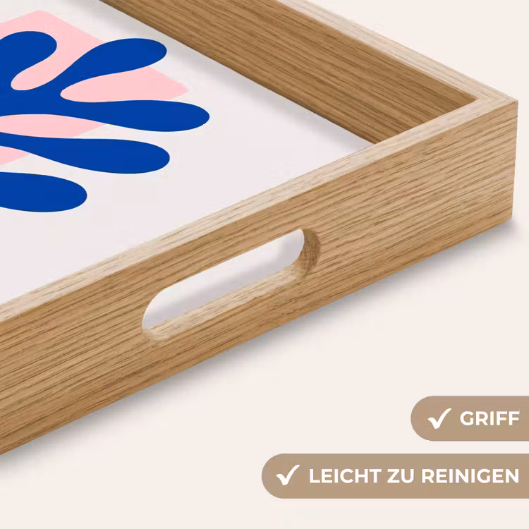 Tablett - Abstrakt - Blatt - Blau - Rechtecke — 8