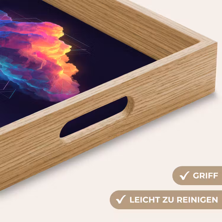 Tablett - Gewitterwolke - Blitzschlag - Licht - Blau — 8