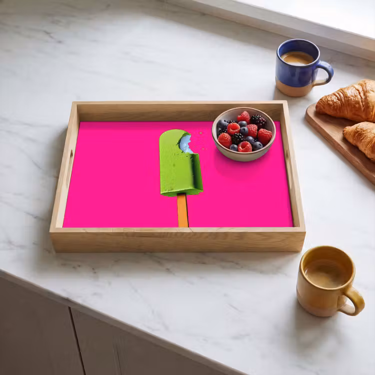 Tablett - Eiscreme - Stock - Minimalistisch - Grün — 3