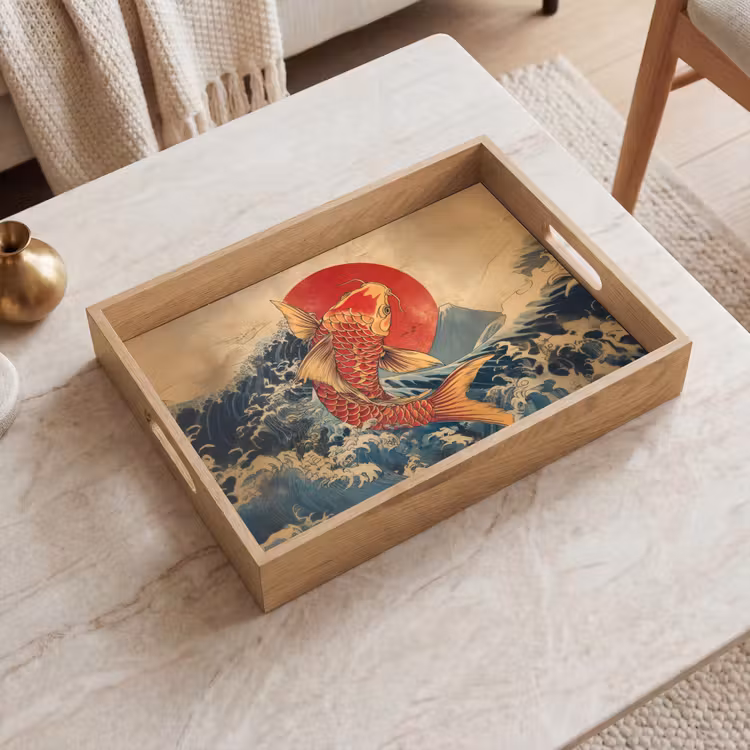 Tablett - Koi - Meer - Wellen - Sonne — 2
