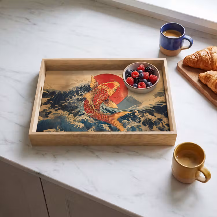 Tablett - Koi - Meer - Wellen - Sonne — 3