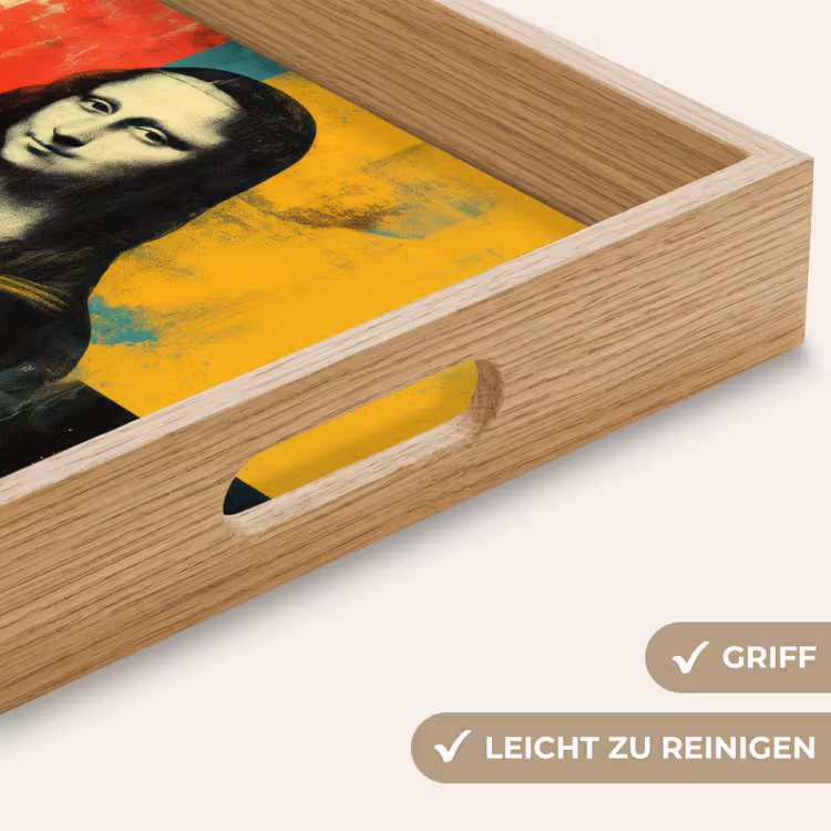 Tablett - Frau - Farbfelder - Klassische Malerei — 8