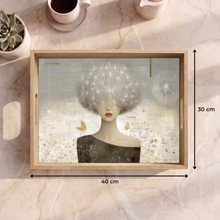 Tablett - Fluff - Frau - Beige — 7