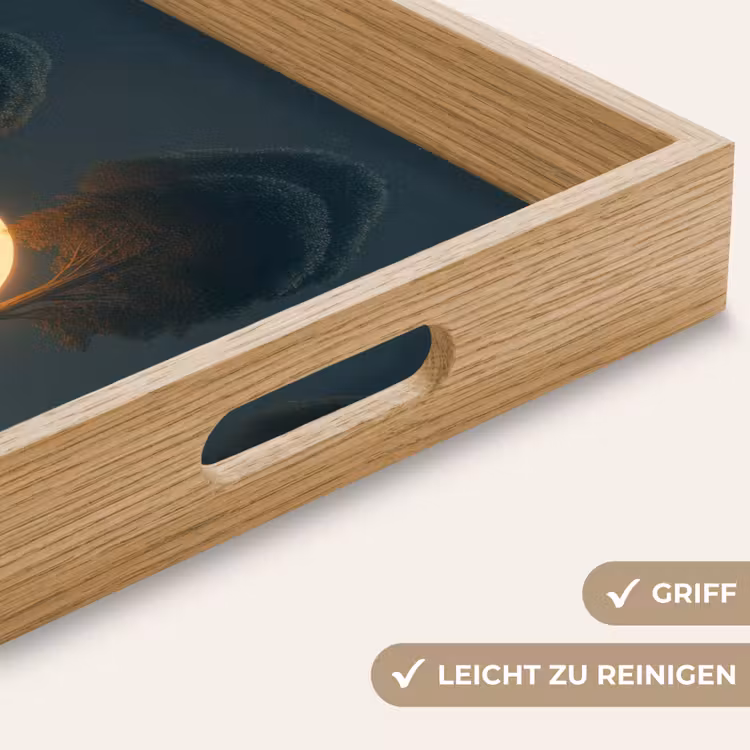 Tablett - Mond - Bäume - Spaziergang — 8