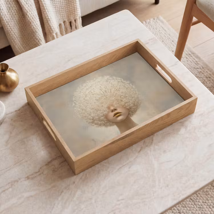 Tablett - Dreamy - Beige - Löwenzahnsamen — 2