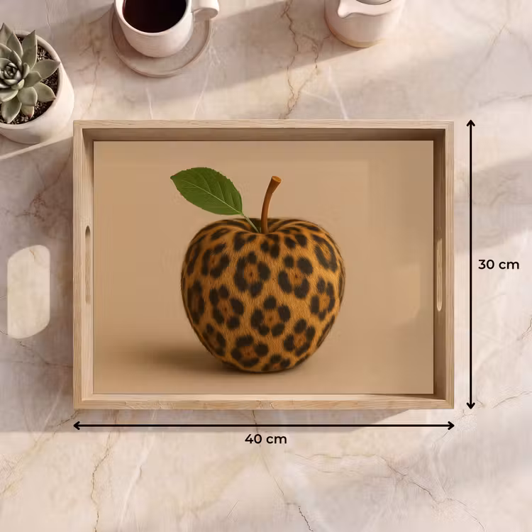 Tablett - Apfel - Panther - Blatt - Grün — 7