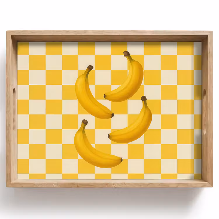 Tablett - Bananen - Gelb - Gesperrt — 1