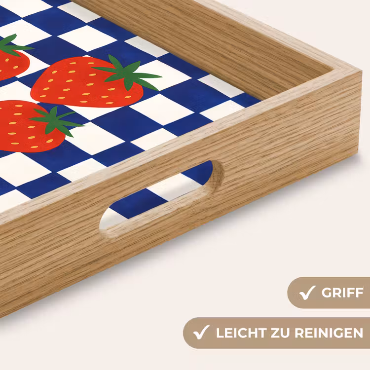 Tablett - Blockiert - Blau - Erdbeere — 8