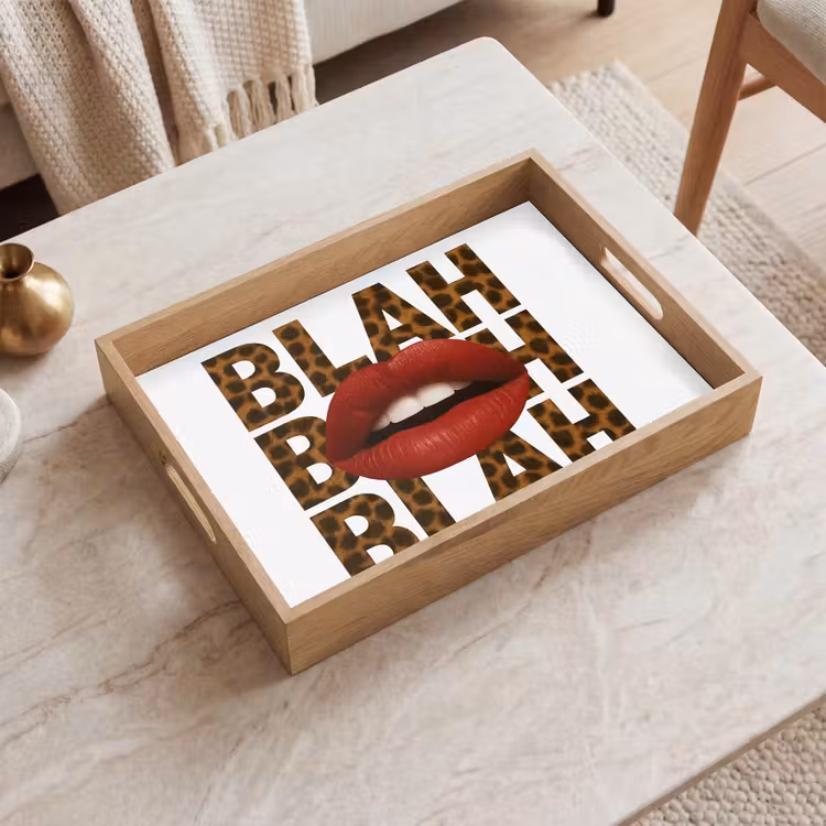 Tablett - Lippen - Rot - Zitat — 2