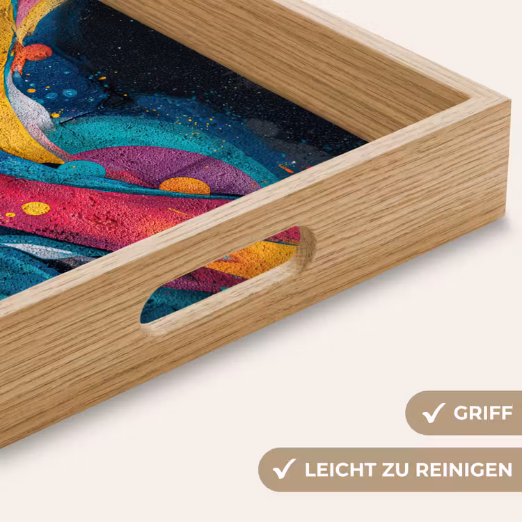 Tablett - Bahnen - Wellen - Bunt - Abstrakt — 8