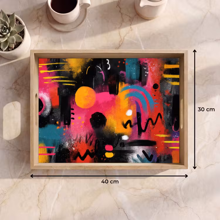 Tablett - Farbflächen - Formen - Bunt - Abstrakt — 7