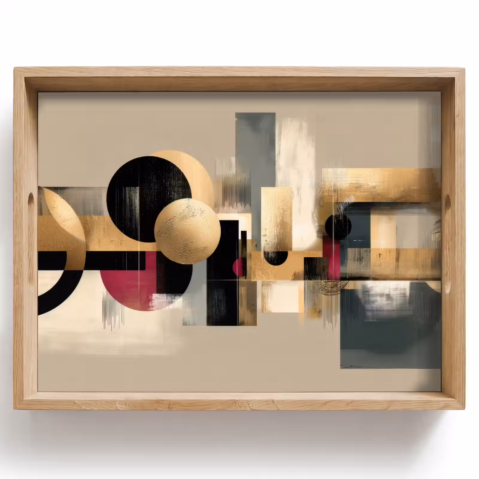 Tablett - Abstrakt - Formen - Beige - Texturen — 1