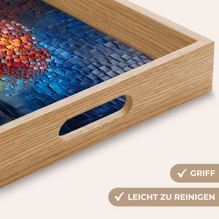 Tablett - Baum - Blau - Blätter - Boxen — 8