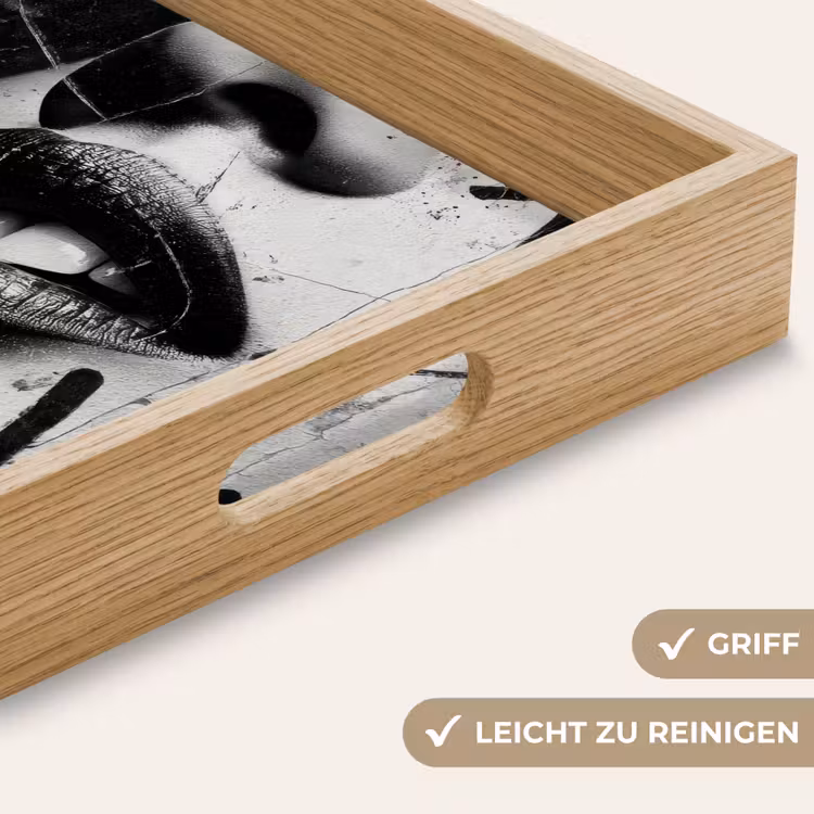 Tablett - Gesicht - Mund - Graffiti - Schwarz — 8