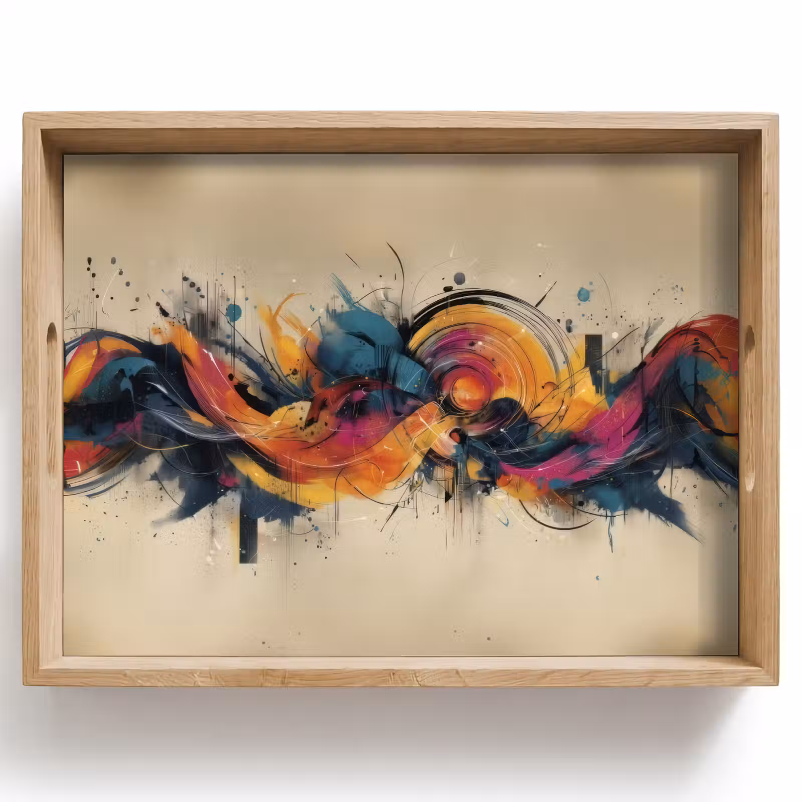 Tablett - Explosion - Farbenfroh - Formen - Abstrakt — 1