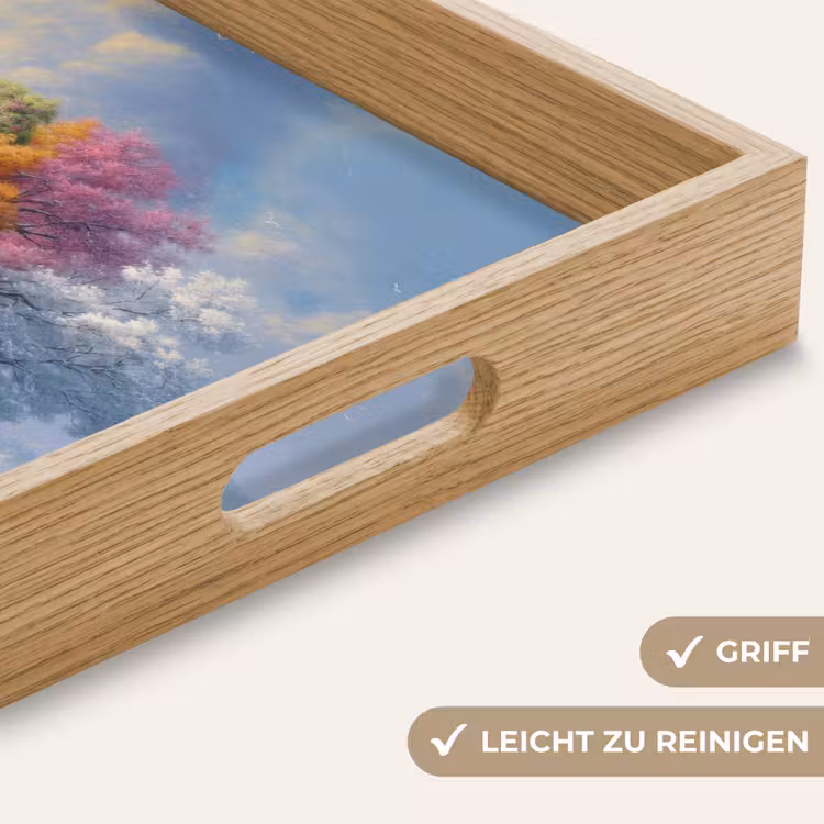 Tablett - Baum - Jahreszeiten - Winter - Landschaft — 8