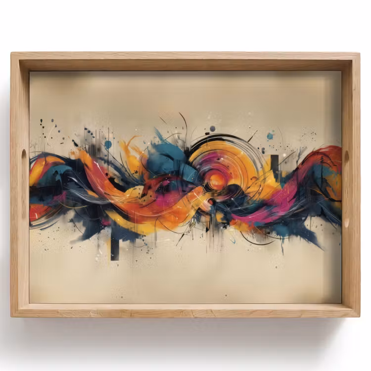 Tablett - Explosion - Farbenfroh - Formen - Abstrakt — 1