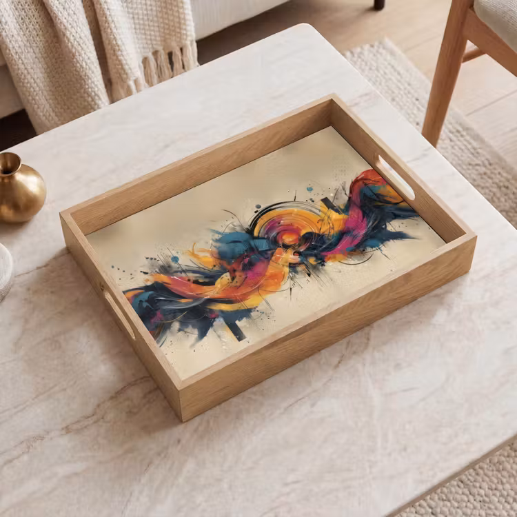 Tablett - Explosion - Farbenfroh - Formen - Abstrakt — 2