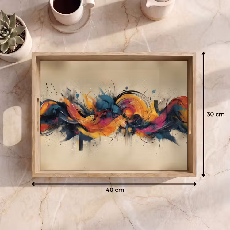 Tablett - Explosion - Farbenfroh - Formen - Abstrakt — 7
