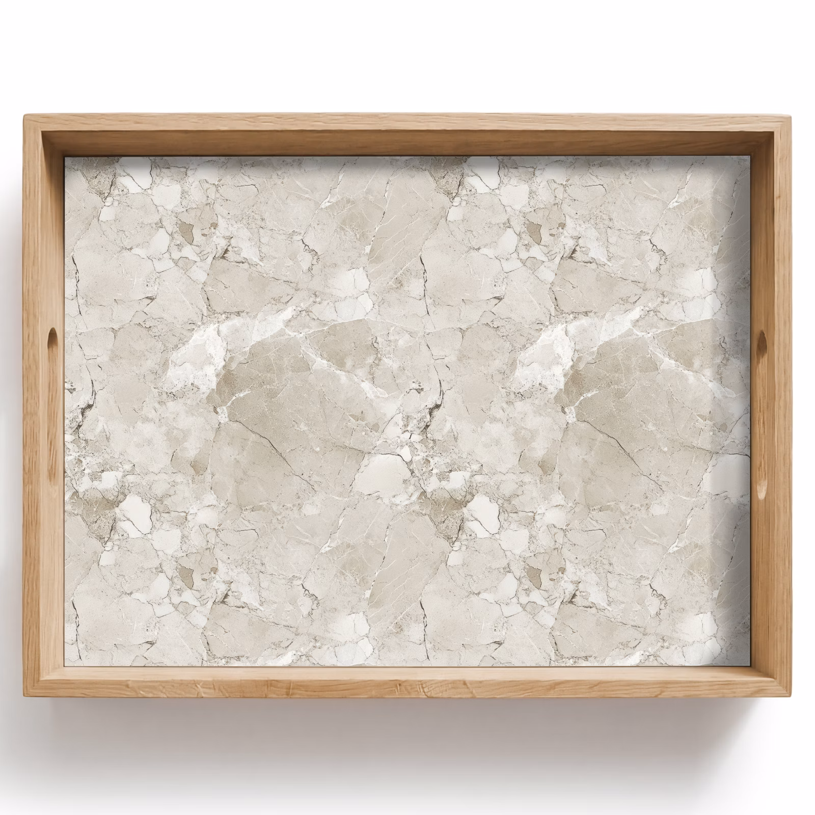 Tablett - Marmor - Grau - Adern — 1