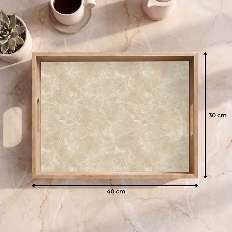 Tablett - Hellbeige - Marmor - Diffusionsäderung — 7