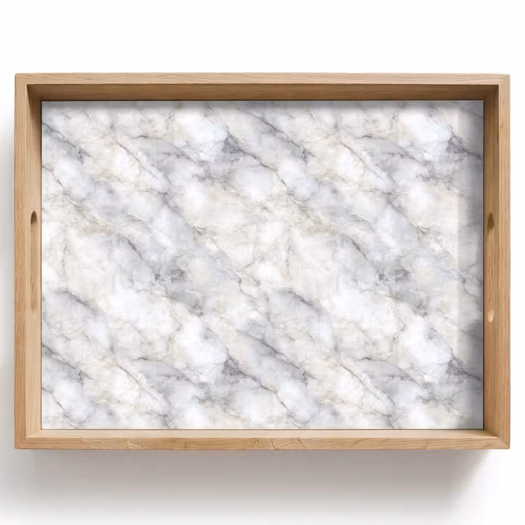 Tablett - Grau - Marmor - Detailliert — 1