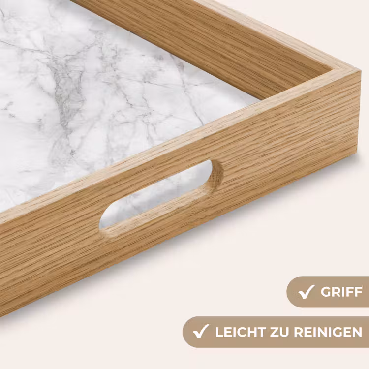 Tablett - Klassisch - Marmor - Grau — 8