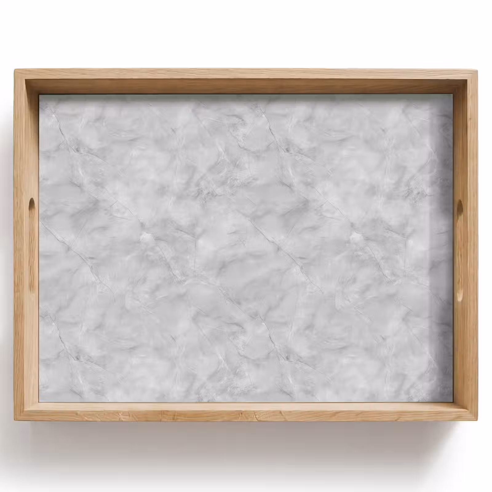 Tablett - Grau - Marmor - Matt — 1