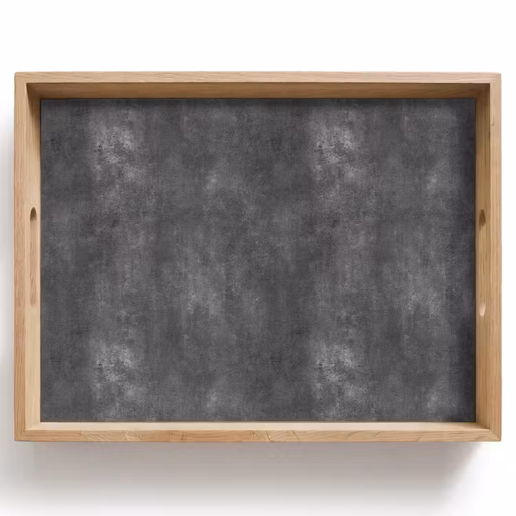 Tablett - Dunkelgrau - Roh - Konkret — 1