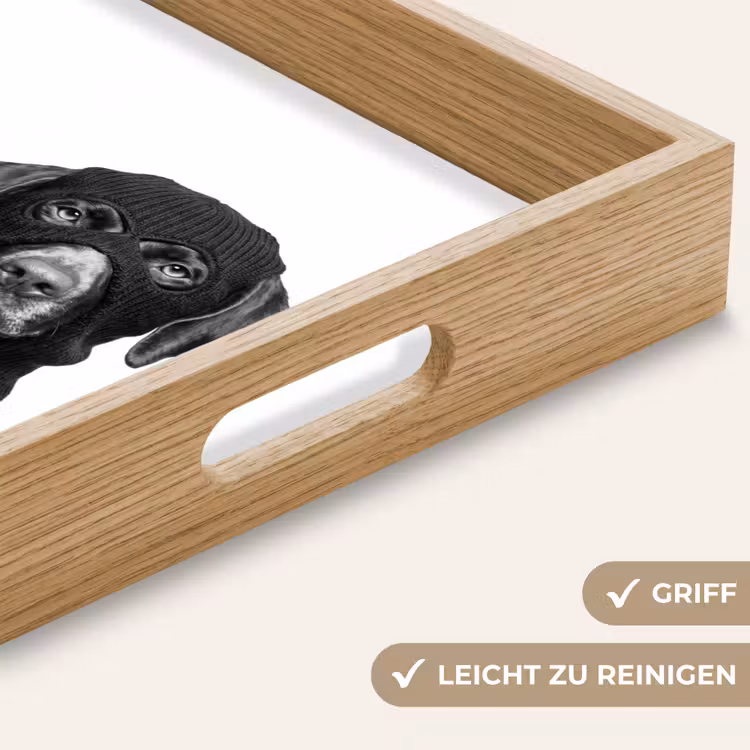 Tablett - Hunde - Balaclava - Schwarz - Weiß — 8