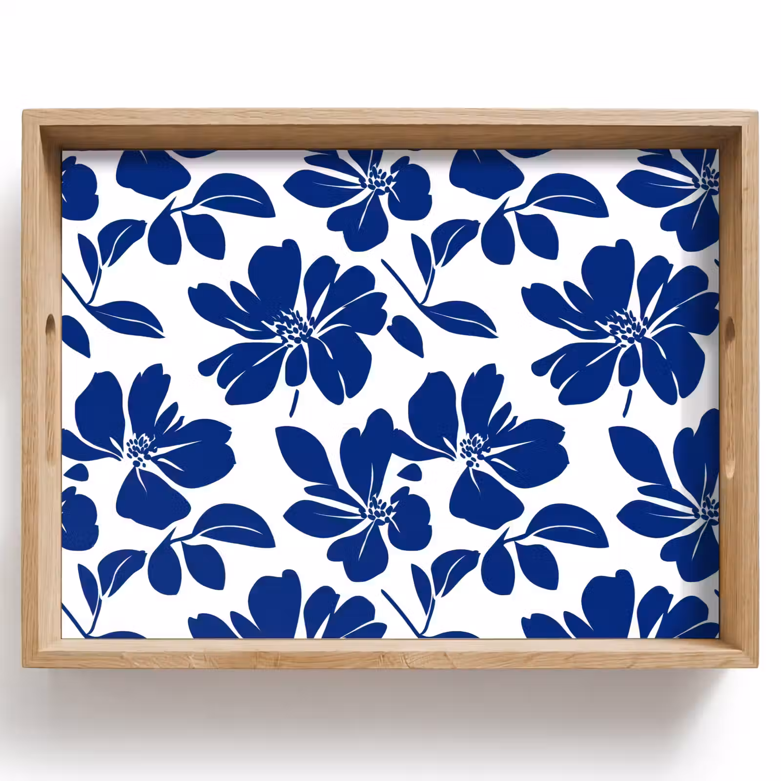 Tablett - Floral - Modern - Blau — 1