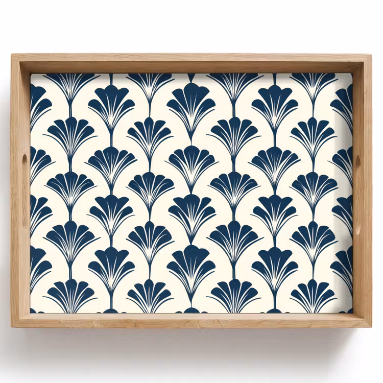 Tablett - Klassisch - Motiv - Blau — 1